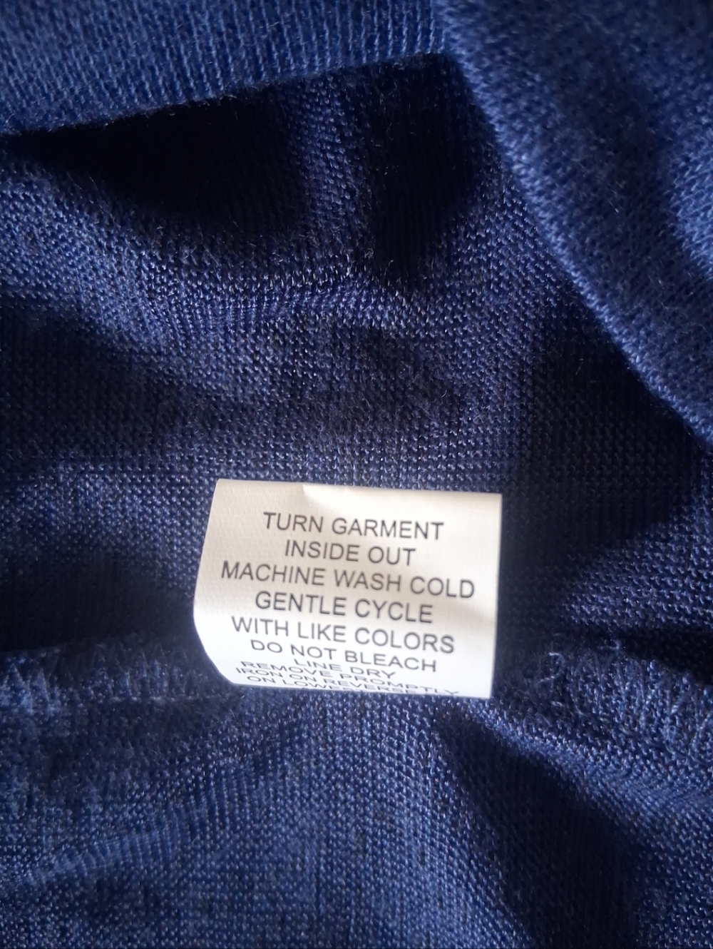 Notations Half Sleeve Navy Open Front Cardigan Lightweight Transitional Petite L - Picture 13 of 13